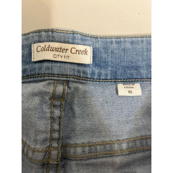 Coldwater Creek City Fit Light Wash Sz 16 Jeans Lightweight - Picture 6 of 7